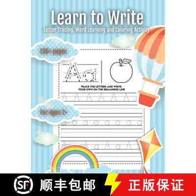【3-4周达】Learn to Write: Letter Tracing, Word Learning and Coloring Activity [9781635360240]