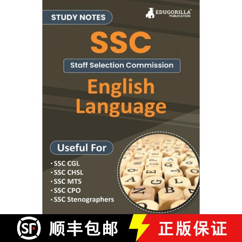 【4周达】Study Notes for English Language - Topicwise Notes for CGL, CHSL, SSC MTS, CPO and Other SSC... [9789355566225]