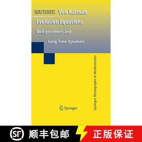 【3-4周达】精装 Von Karman Evolution Equations : Well-posedness and Long Time Dynamics [9780387877112]