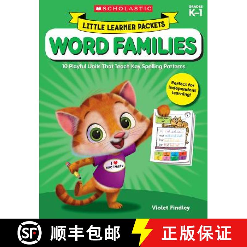 【3-4周达】Little Learner Packets: Word Families: 10 Playful Units That Teach Key Spelling Patterns [9781338230307]