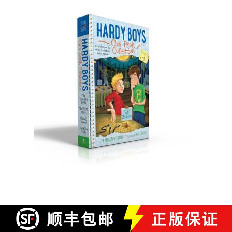 【3-4周达】Hardy Boys Clue Book Collection Books 1-4 (Boxed Set): The Video Game Bandit; The Missing ... [9781481489065]