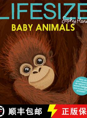 【3-4周达】Lifesize Baby Animals [9781405299497]