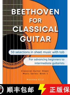 【3-4周达】Beethoven for Classical Guitar [9789918956036]