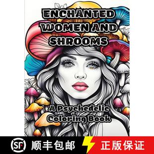 Coloring 9798868924378 Enchanted Shrooms and 4周达 Women Book Psychedelic