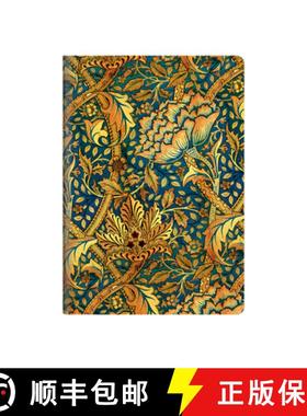 【3-4周达】Morris Windrush (William Morris) A5 Unlined Cahier [9781408762998]