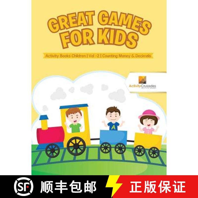 【3-4周达】Great Games for Kids : Activity Books Children | Vol -2 | Counting Money & Decimals [9780228222262]