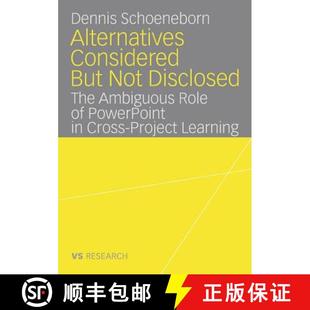 Not Disclosed But Alternatives Cross PowerPoint The Proj... Role Considered 4周达 9783835070110 Ambiguous