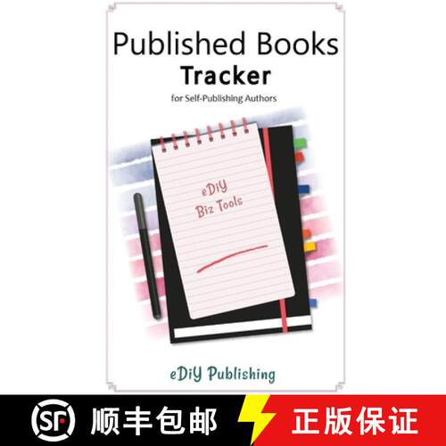【3-4周达】精装 Published Books Tracker for Self-Publishing Authors: Workbook Organizer Logbook [9780648671534]