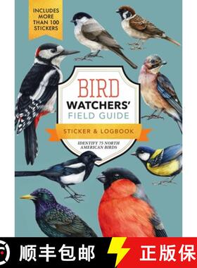 【3-4周达】Bird Watchers' Field Guide Sticker & Logbook : Identify 75 North American Birds [9780785846260]