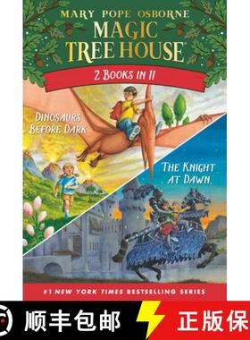 【3-4周达】Magic Tree House 2-In-1 Bindup: Dinosaurs Before Dark/The Knight at Dawn [9780593901540]