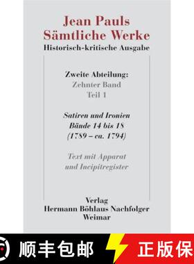 【3-4周达】Jean Pauls Sämtliche Werke. Historisch-kritische Ausgabe: Zweite Abteilung. Band 10.1: Sa... [9783740008291]