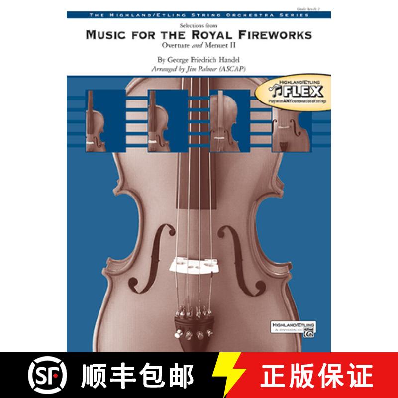 【2-3周达】Music for the Royal Fireworks Music: Overture and Menuet II, Conductor Score & Parts [9781470650124]