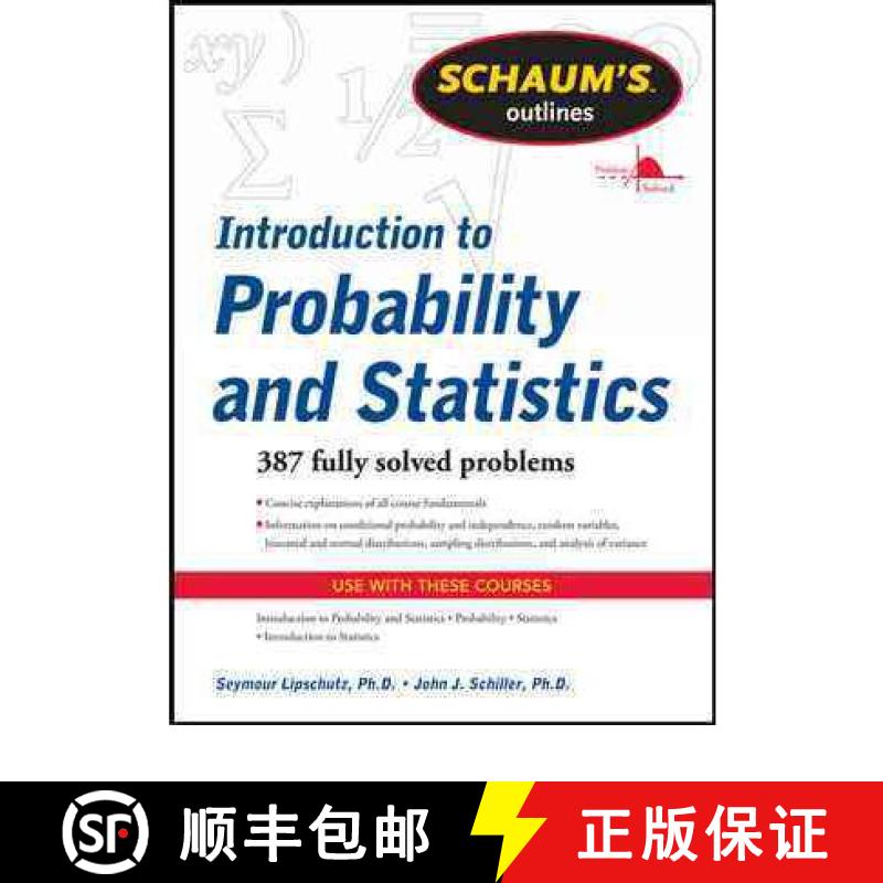 【4周达】Schaum's Outline of Introduction to Probability and Statistics [9780071762496]