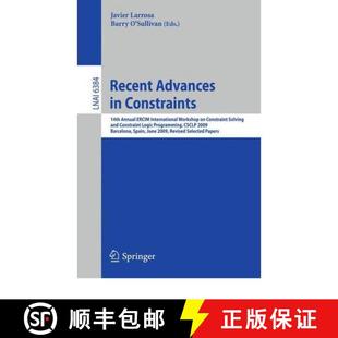 4周达 Advances 14th Workshop Constraint International Recent ERCIM Annual 9783642194856 Sol... Constraints