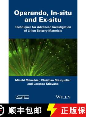 【3-4周达】In Situ and Operando Investigation of Batteries an d Battery Materials: Analytical Techniq... [9781848217287]