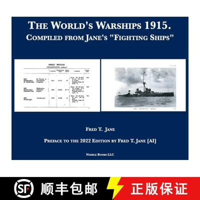【3-4周达】精装 The World's Warships 1915: Compiled from Jane's Fighting Ships [9781934840962]