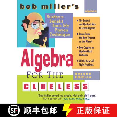 【3-4周达】Bob Miller's Algebra for the Clueless, 2nd Edition [9780071473668]