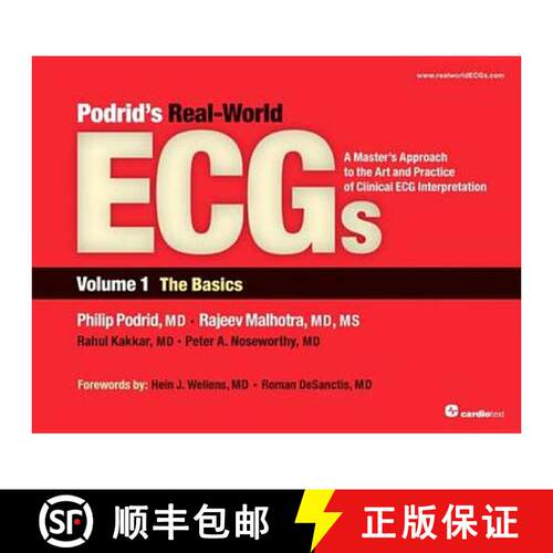 【3-4周达】Podrid's Real-World ECGs: The Basics : A Master's Approach to the Art and Practice of Clin... [9781935395003]