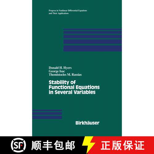 【3-4周达】Stability of Functional Equations in Several Variables [9781461272847]