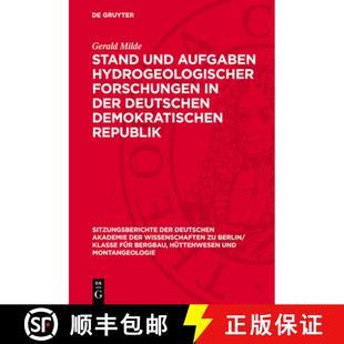 Der Stand Forschungen 预订 Deutschen 9783112701324 Aufgaben Republik Und Hydrogeologischer Demokratischen