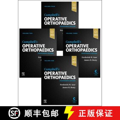 【3-4周达】Campbell's Operative Orthopaedics, 4-Volume Set [9780323672177]