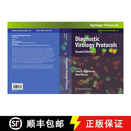 【3-4周达】精装 Diagnostic Virology Protocols (2nd ed. 2011) [9781607618164]