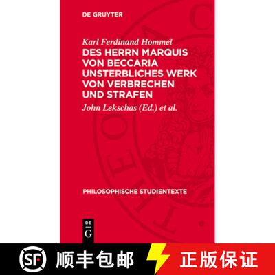 【3-4周达】精装 Des Herrn Marquis von Beccaria unsterbliches Werk von Verbrechen und Strafen [9783112785003]