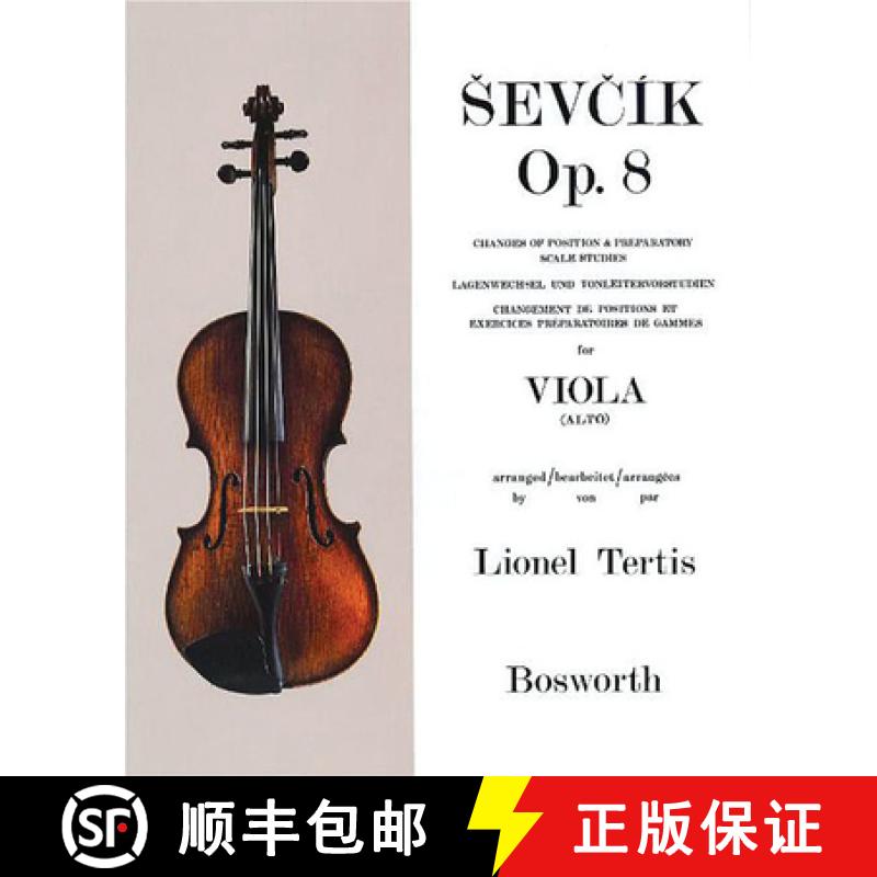 【3-4周达】Sevcik for Viola - Opus 8: Changes of Position & Preparatory Scale Studies [9781846096402]