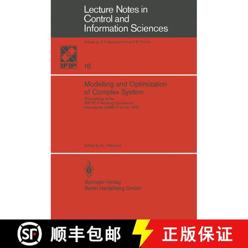【3-4周达】Modelling and Optimization of Complex System : Proceedings of the IFIP-TC 7 Working Confer... [9783540096122]