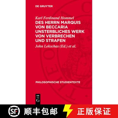 【3-4周达】Des Herrn Marquis Von Beccaria Unsterbliches Werk Von Verbrechen Und Strafen [9783112785003]