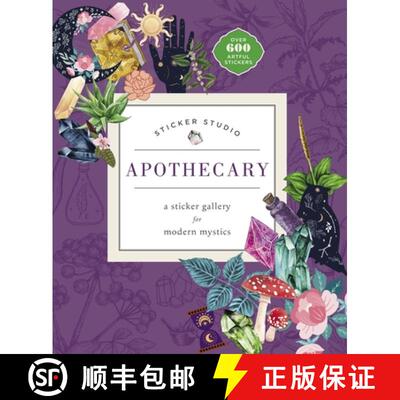 【3-4周达】精装 Sticker Studio: Apothecary: A Sticker Gallery for Modern Mystics [9781250279347]