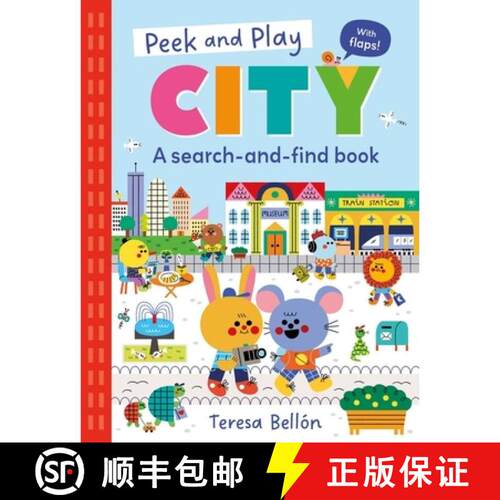 【3-4周达】Peek and Play: City : A fun and interactive lift-the-flap search-and-find board book [9781526384270]