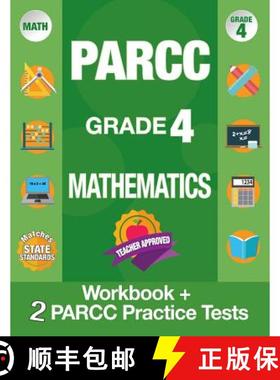 【3-4周达】Parcc Grade 4 Mathematics: Workbook and 2 Parcc Practice Tests, Parcc Test Prep Grade 4 Co... [9781948255073]