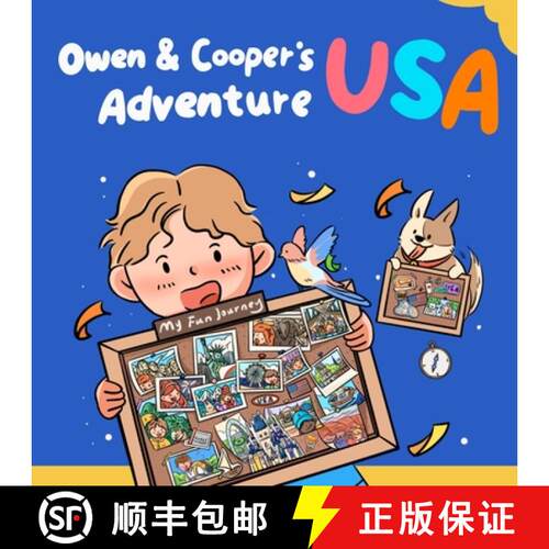 【3-4周达】Owen and Cooper's USA Adventure: A Search-and-Find Book About U.S. Landmarks for Kids [9781738082841]