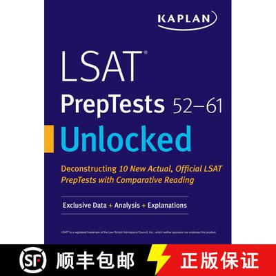 【3-4周达】LSAT PrepTests 52-61 Unlocked: Exclusive Data + Analysis + Explanations [9781506237060]