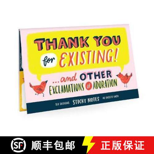 【3-4周达】Emily McDowell & Friends Thank You Sticky Note Packet [9781642444711]