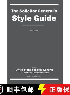 预订 The Solicitor General's Style Guide: Third Edition [9780991116355]