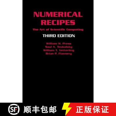现货 数值食谱：计算机数值算法经典必读书 Numerical Recipes: The Art of Scientific Computing （不含光盘） [9780521880688]