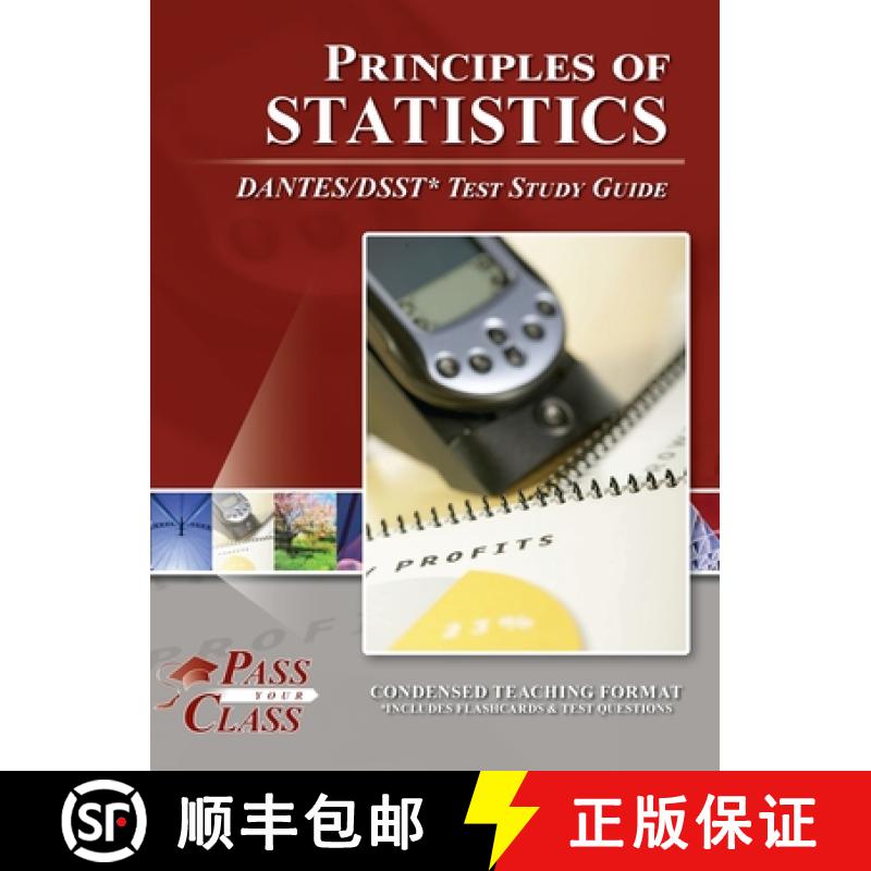 【2-3周达】Principles of Statistics DANTES / DSST Test Study Guide [9781614339113]