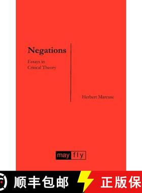 【3-4周达】Negations: Essays in Critical Theory [9781906948047]