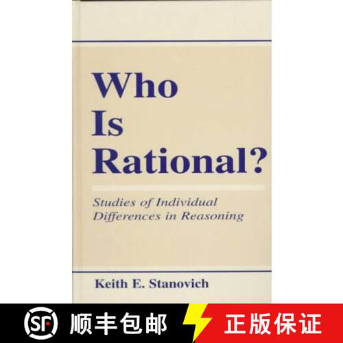 【3-4周达】精装 Who Is Rational?: Studies of individual Differences in Reasoning [9780805824728]