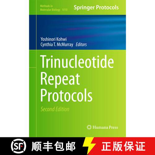 【3-4周达】精装 Trinucleotide Repeat Protocols (2nd ed. 2013) [9781627034104]