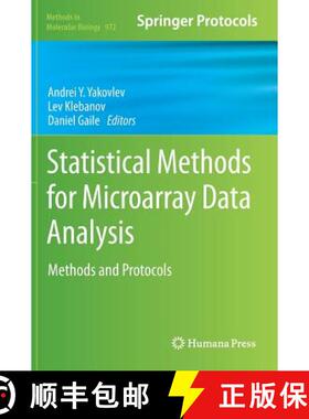 【3-4周达】Statistical Methods for Microarray Data Analysis: Methods and Protocols - Statistical Meth... [9781603273367]