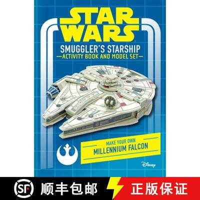 【3-4周达】精装 Star Wars: Smuggler's Starship Activity Book and Model: Make Your Own Millennium Falcon [9781682986226]