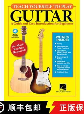 预订 Teach Yourself to Play Guitar a Quick and Easy Introduction for Beginners Book/Online Audio [Wit... [9781423442684]