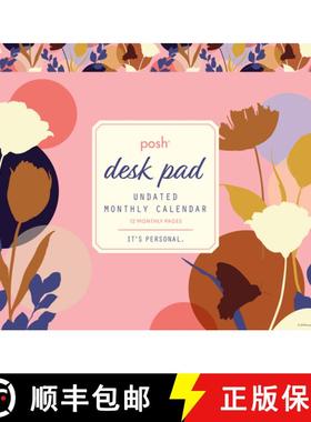 【3-4周达】Posh: Perpetual Desk Pad Undated Monthly Calendar [9781524854799]