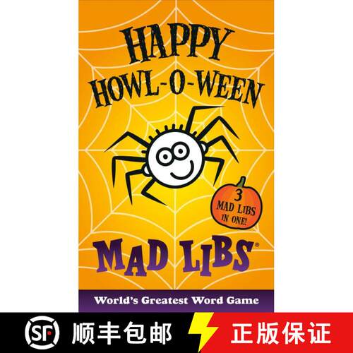【3-4周达】Happy Howl-o-ween Mad Libs: Over 60 Halloween Stories in One! [9780593225851]