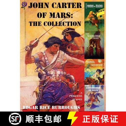 【3-4周达】精装 John Carter of Mars: The Collection - A Princess of Mars; The Gods of Mars; The Warlo... [9781907960109]