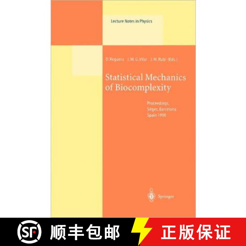 【3-4周达】Statistical Mechanics of Biocomplexity : Proceedings of the XV Sitges Conference, Held at ... [9783642085536]