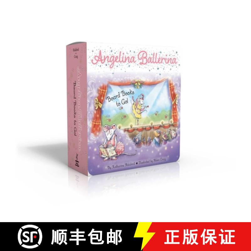 【3-4周达】Angelina Ballerina Board Books to Go! (Boxed Set) : Center Stage; Big Dreams!; Angelina Ba... [9781665973373]